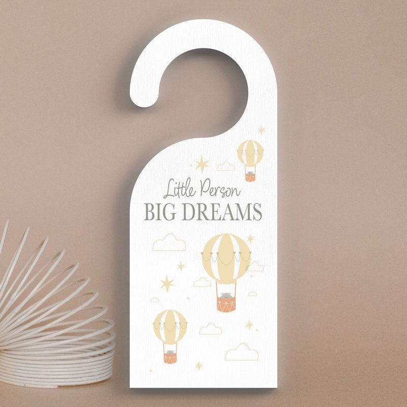 Burlington Text & Numbers Box Signs & Plaques, White/Yellow
