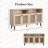 Farmhouse Tv Stand For 65 Inch Tvs, 32" Tall Entertainment Center W/storage Cabinets