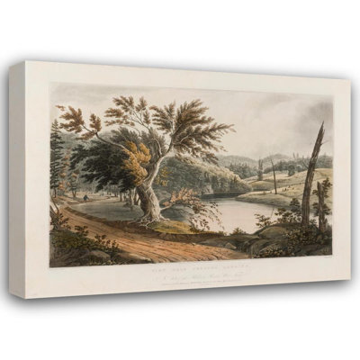 «View prés de Jessup's Landing» par William Guy Wall - art mural sur toile tendue avec châssis