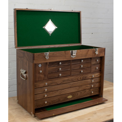 Gerstner 2613 Keepsake Chest – Handcrafted in the USA from Walnut - 13 drawers