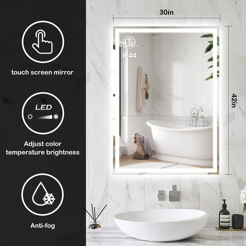 Naliyah Wall Mirror, 42" x 30"
