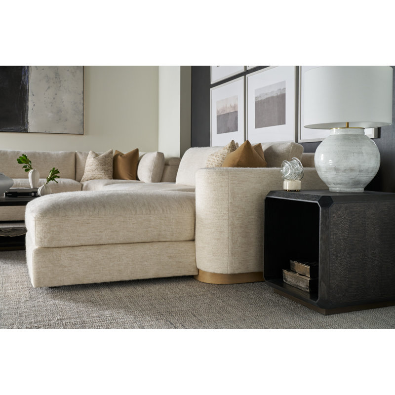Spencer St. James Side Table, Argento