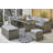 Chablis 9 Seater Corner Sofa Dining Set With Storage Bench With Rain Cover