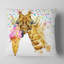 Coussin en aquarelle crème ice giraffe-30745706-30745710