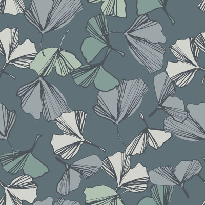 Ginko I 33' L x 20.5" W  Wallpaper Roll