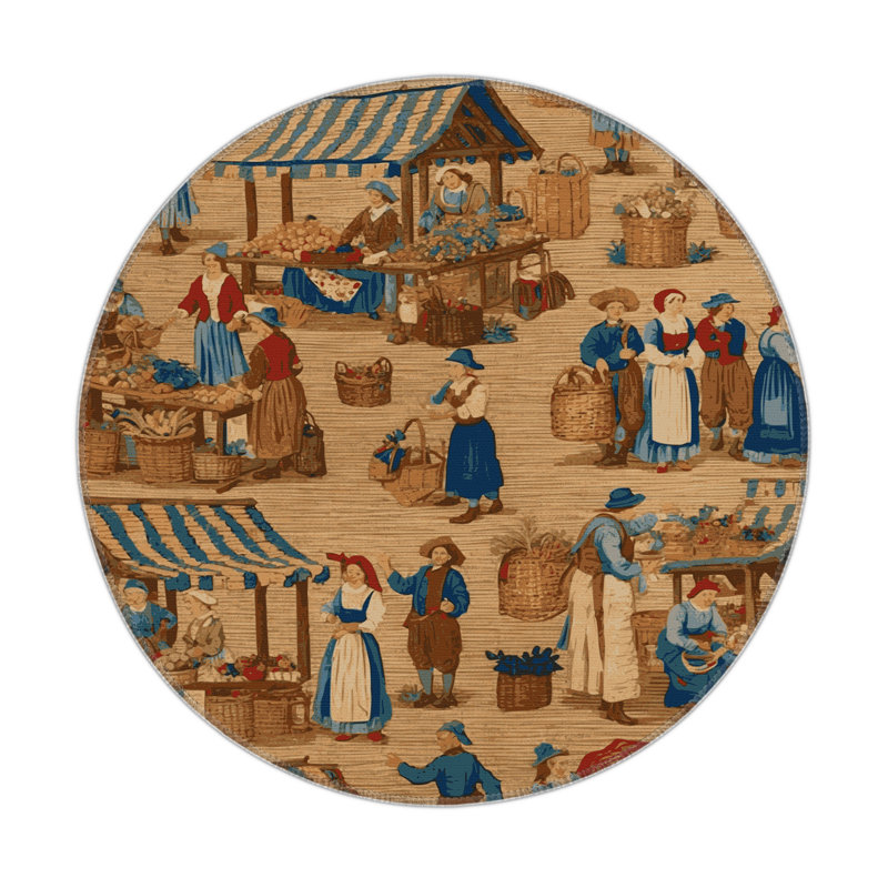 Tapis d'intérieur et d'extérieur brun français