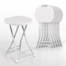 Kyten Round Plastic Collapsible Stools with Handle, 18" Folding Portable Chair 230 lbs Capacity