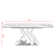 Luxury Rectangle Dining Table - Durable Stone Surface with Artistic Steel Legs