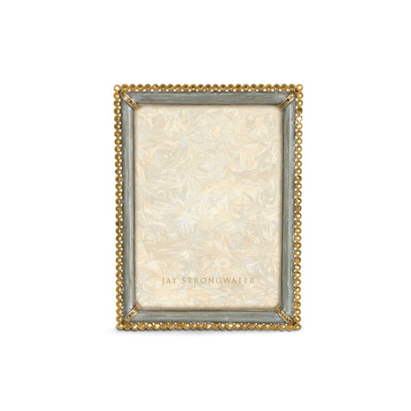 Lucas Metal Picture Frame, Green/Gold, 5" x 7"