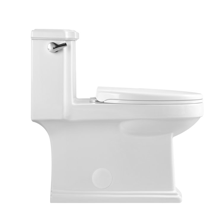 Cosvalve C1040802600 1.28 GPF (Water Efficient) Elongated One-Piece Toilet (Seat Included)