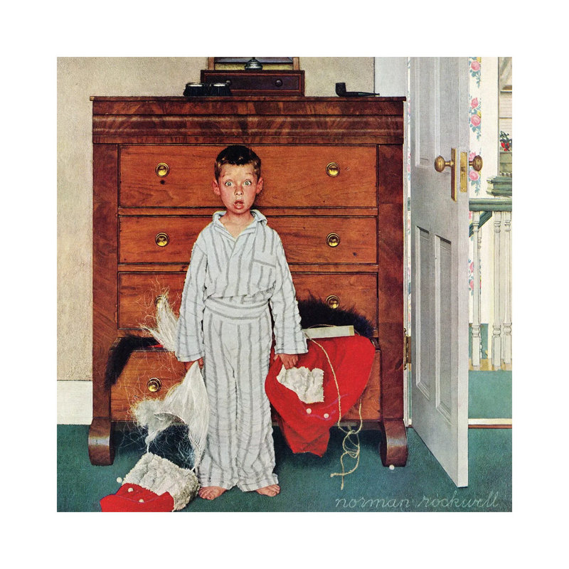 Truth About Santa (Discovery) - reproduction d'art sur toile tendue, H 12 po x l 12 po, Toile tendue, Ne s’applique pas