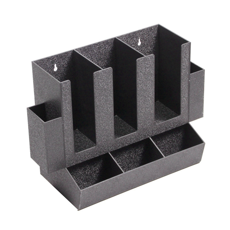 Tasse Cosey, organisateur de couvercles à couvercle, 8 compartiments - noir