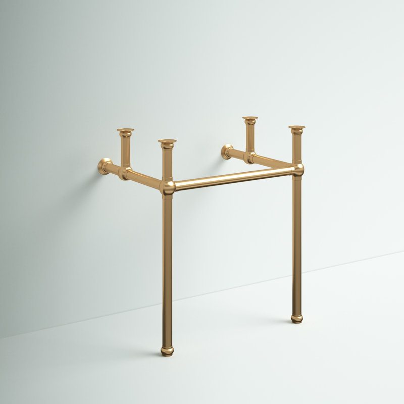 Copeland Wall Mounted Bathroom Vanity Frame, Satin Brass