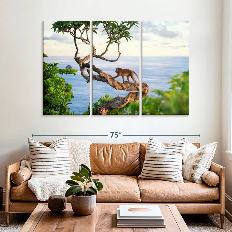 Brampt Balinese Monkey, 42" H x 65" W