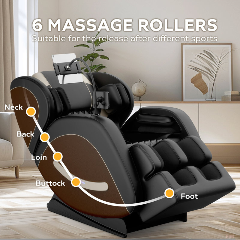 CloudRest Zero Gravity Full Body Massage Chair, Brown