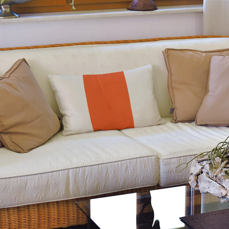 Housse de coussin lombaire Atlanta, Cincinnati, Trinité foncé / blanc cassé