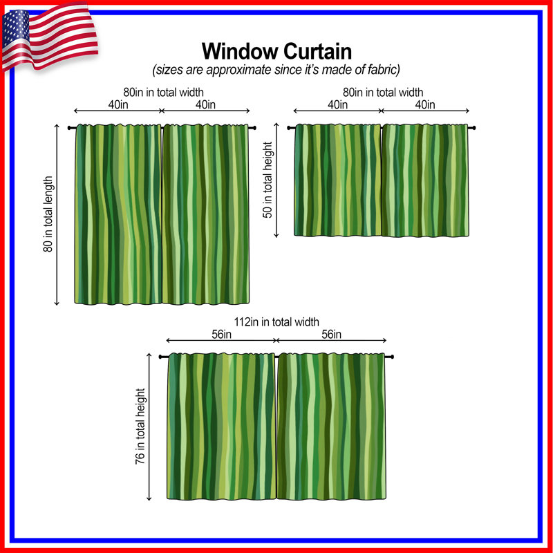 Rideaux vert obscurcissant et obscurcissant - 2 panneaux, 40in x 80in - 2 panels, Obscurcissement de chambre