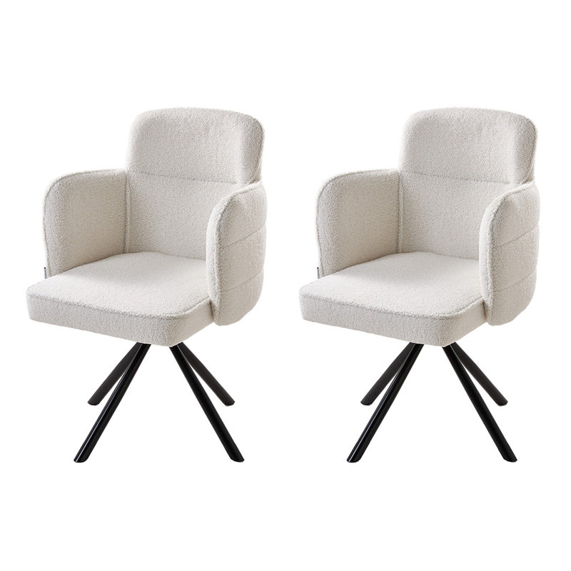 44.5cm H Wing Back Armchair in White