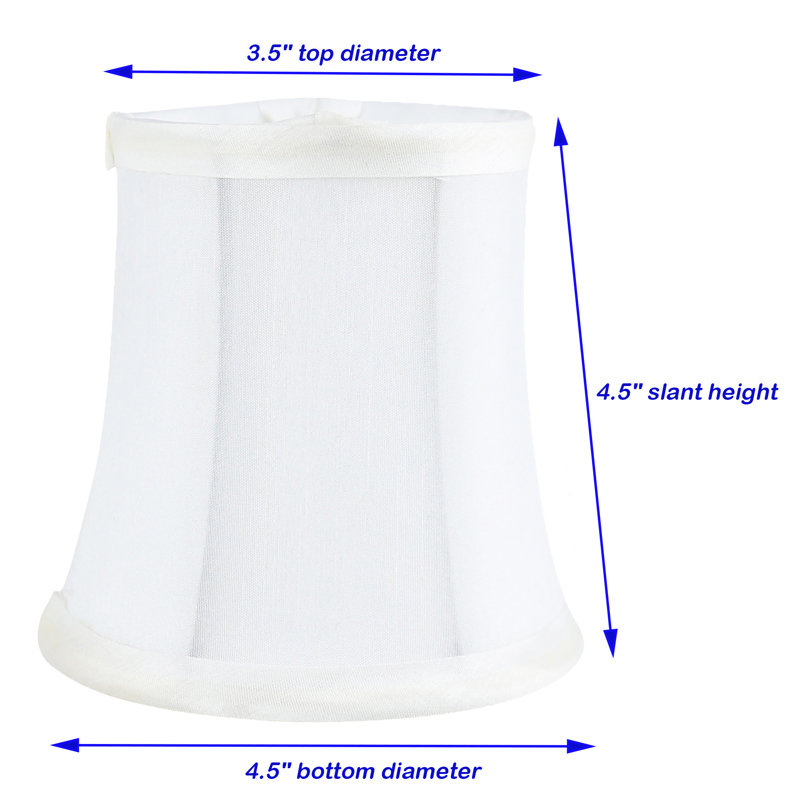 Abat-jour lustre Everly Quinn, H 3 po x l 4,5 po x P 4,5 po, Blanc cassé