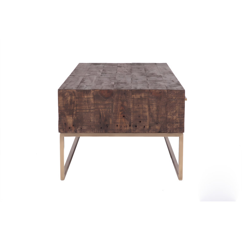 Table basse de style transitionnel taupe