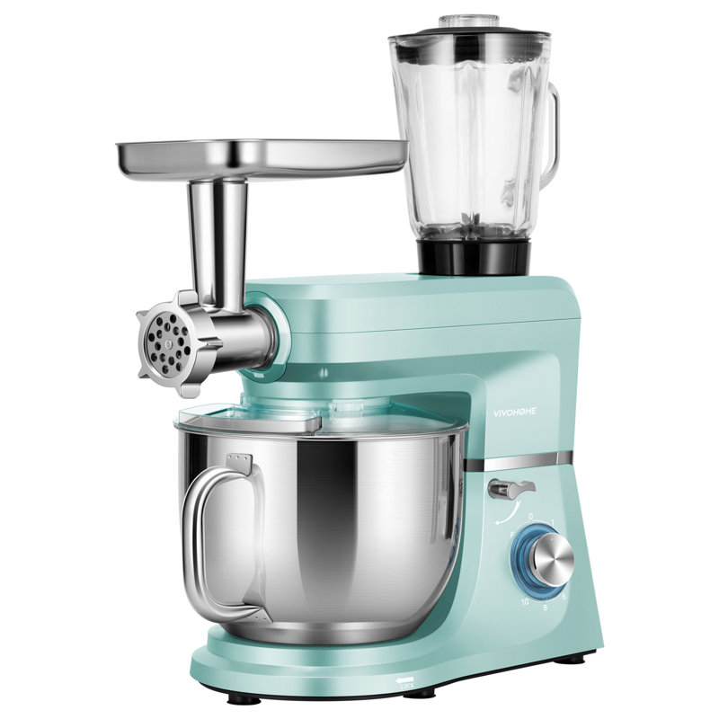 VIVOHOME 10 Speed 8.5 Quarts Stand Mixer Bowl Cover Mixer Accessory, Blue