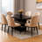 Gurminder Extendable Metal Base Dining Table