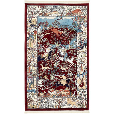 Tapis de style oriental multicolore Ledger