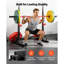 Support de squat Power Cage, support de gymnastique à la maison avec hauteur et largeur réglables, équipement d'entraînement de la force 550LBS avec supports de rangement Barbell et crochets en J pour la presse à banc, le squat, la musculation