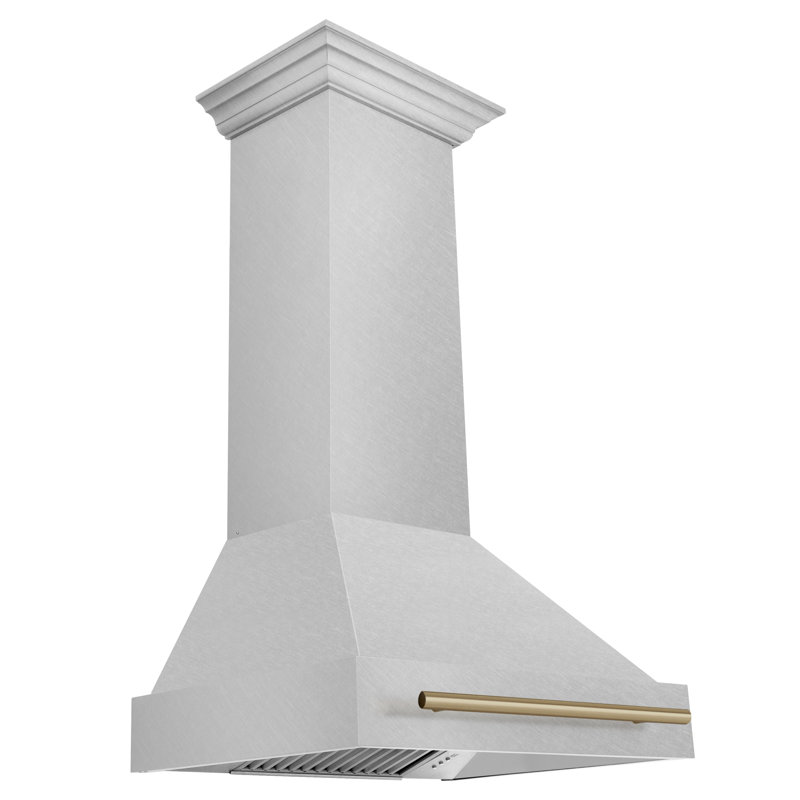 30" ZLINE Autograph Edition Fingerprint Resistant Stainless Steel Range Hood with Fingerprint Resistant Stainless Steel Shell