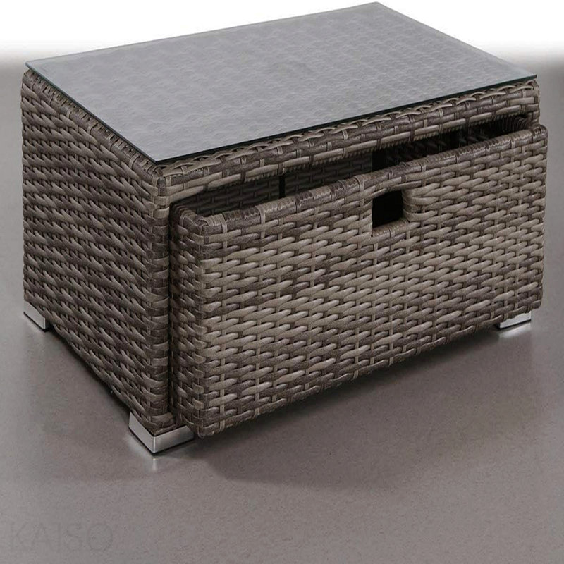 Fully Assembled Glass Outdoor Coffee Table