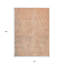 Tapis extérieur lavable abstrait 10 pi x 14 pi pêche