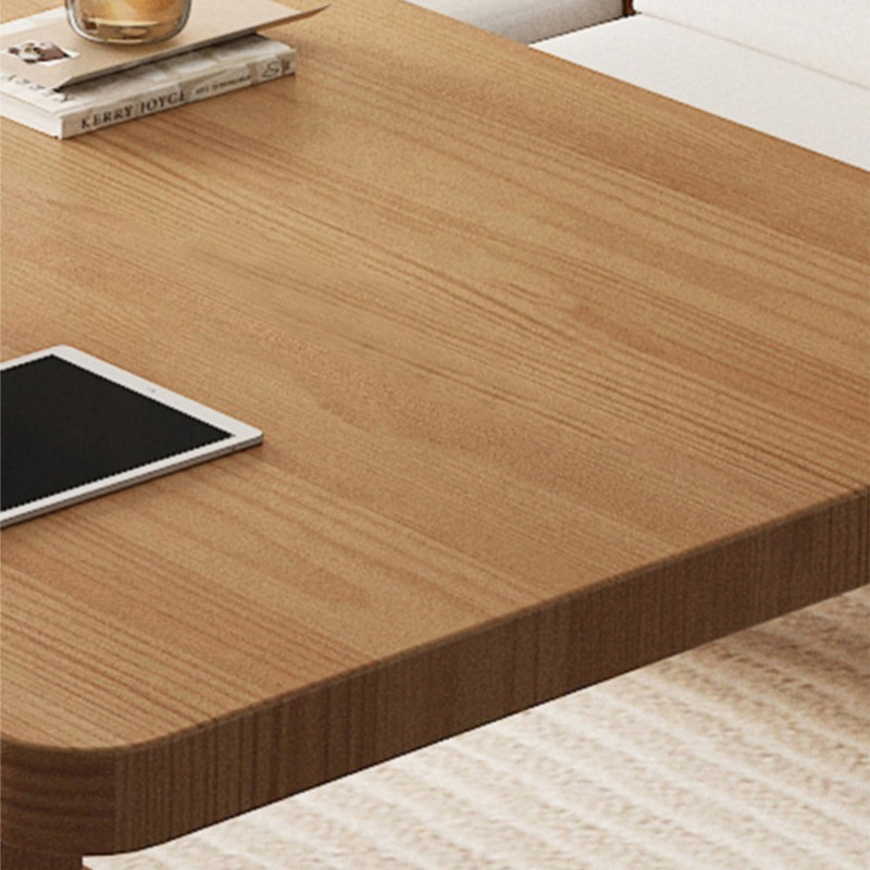 Bureau rectangulaire brun en bois massif, H 29,53 po x l 78,74 po x P 31,5 po