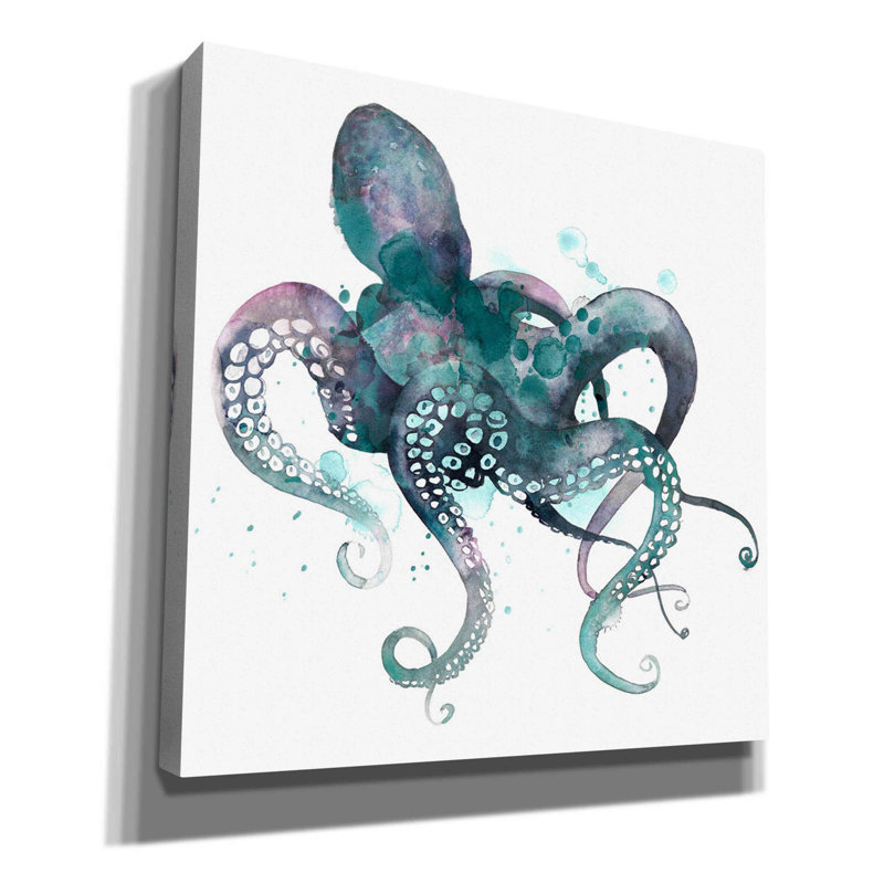 'Tentacles I' by Grace Popp, Canvas Wall Glass, 26" H x 26" W x 1.5" D