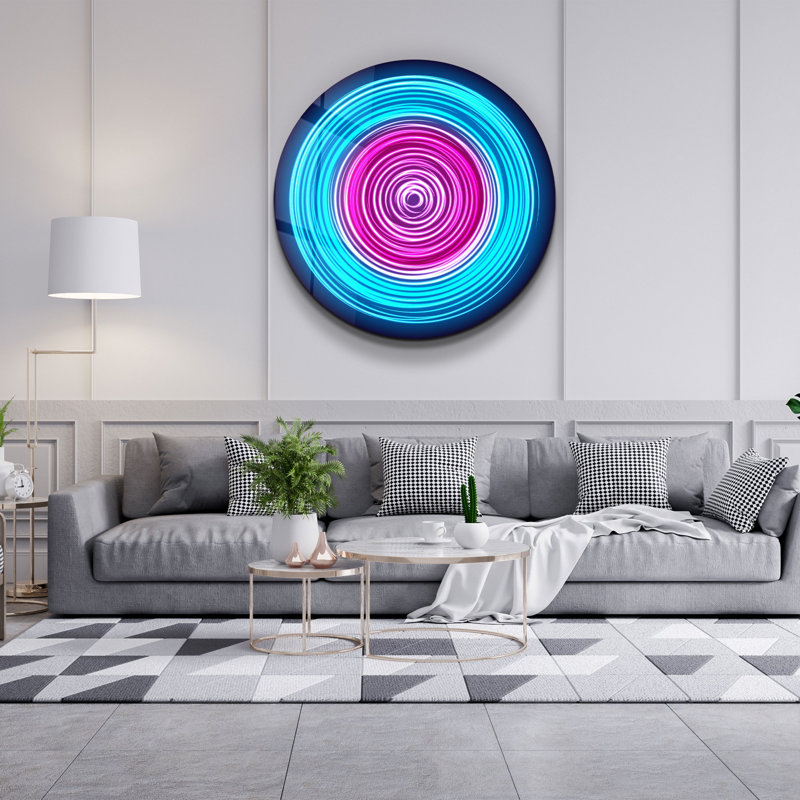 Stunning Tempered Glass Wall Art Painting, 23.6 x 23.6 inches | 100% Tempered Glass with 0.16 inch Thickness, UV Printed for Vibrant Colors | Perfect for Home Décor, Living Room & Office Spaces, Durable & Elegant Design