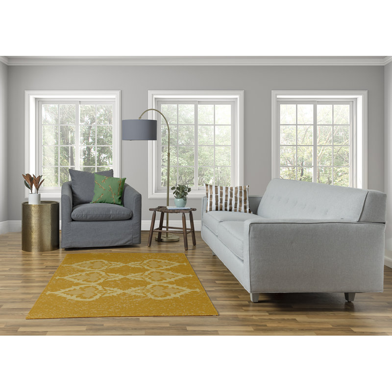 Tapis en chenille moelleux 159_Fancy Leaves, Rectangle 4 pi x 6 pi