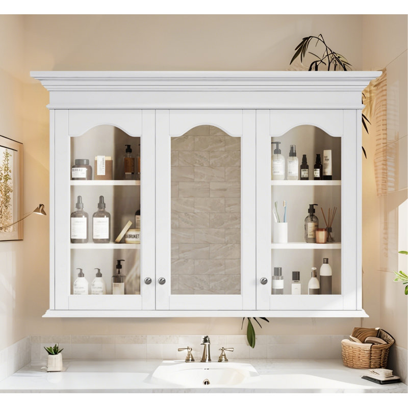 Pharmacie murale 40 "avec miroir et tablettes