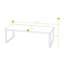 Dubai Rectangular Corner Platform Set with Lounge Chair