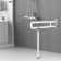 23.6" Toilet Grab Bar Foldable Drop Down Toilet Safety Rails