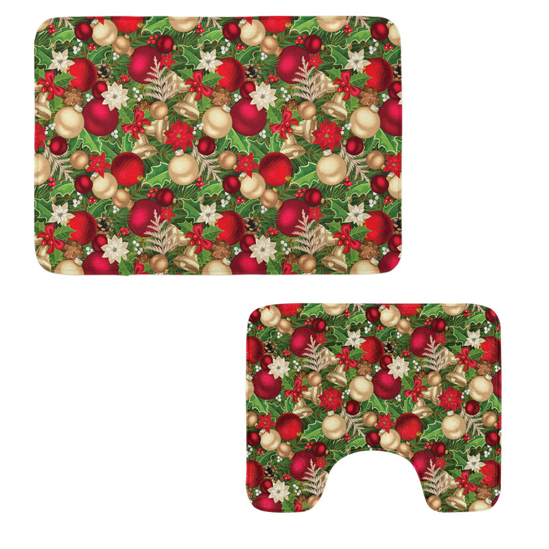  Multicolore tapis de salle de bain Christmas