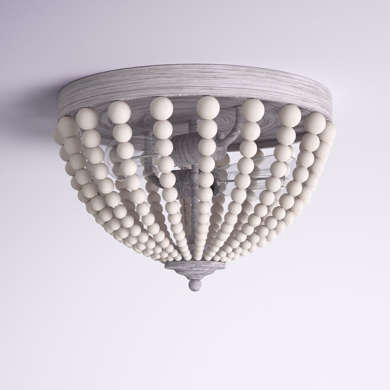 Zahara Wood Flush Mount