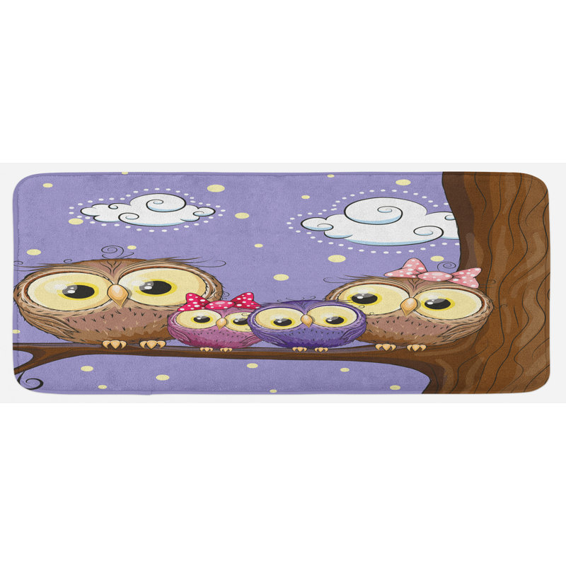 Tapis de cuisine à oiseau