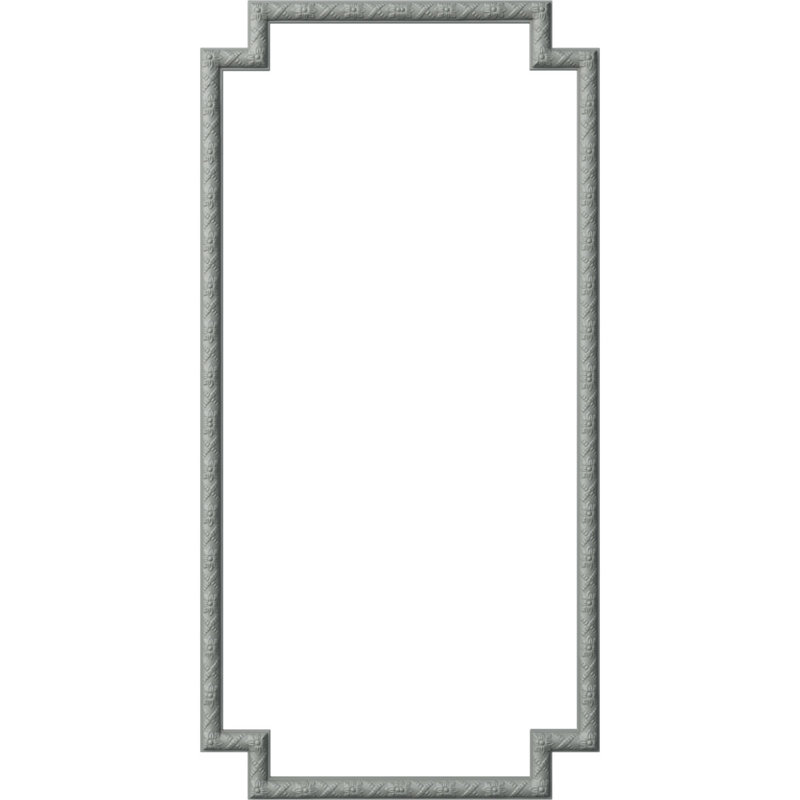 Ensemble de moulure de panneau Sellek, L 31 po x H 62 po, Simple