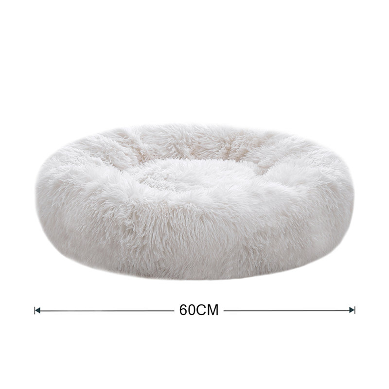 Velvet Bolster Pet Bed