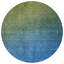 Tapis rond bleu 8 po