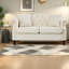 Canapé compact en velours de 57 pouces avec causeuse Chesterfield
