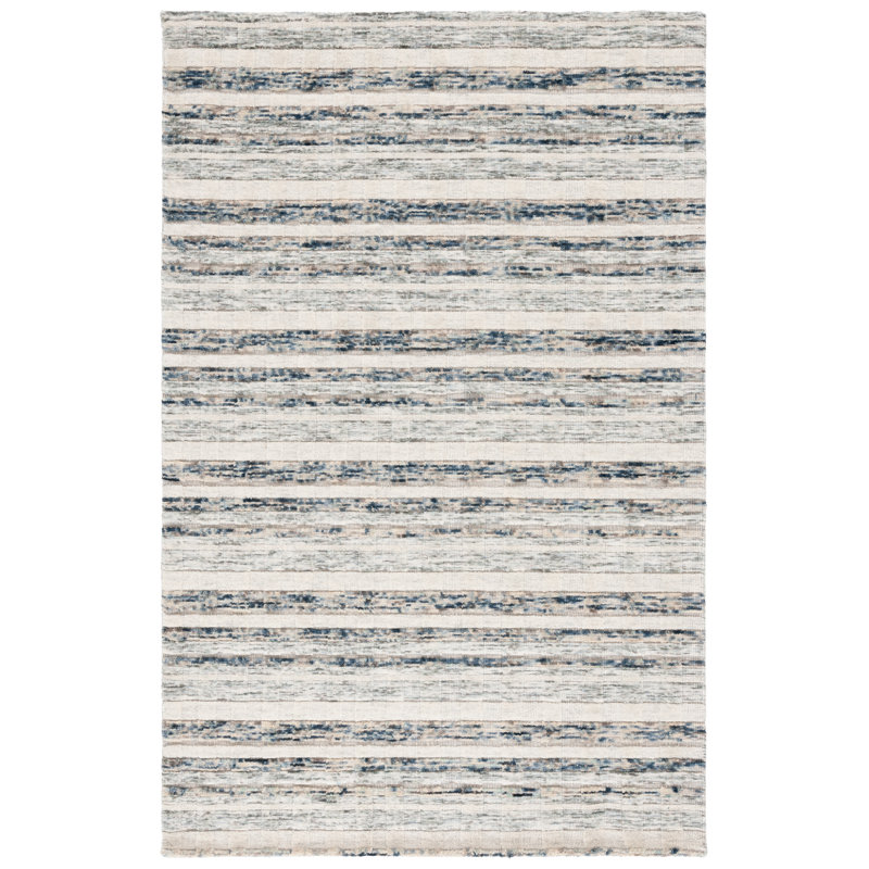 Tapis bleu marine / ivoire Element 501, Tapis de couloir 2 pi 3 po x 9 pi