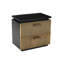 Table de chevet 2 tiroirs de style moderne en bois de manguier