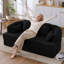 Canapés pliables à compression, canapé multifonctionnel moderne en chenille noire