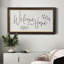 Welcome to Our Home - Reproduction d'un seul cadre photo sur toile-235971806