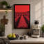 Red Tulips at Dusk Modern - Wrapped Canvas-1123977484-1123977485